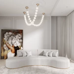 BIANCA ROUND MODERN SOFA -  6 SEATER