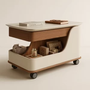 COSTAL SIDE TABLE WITH STORAGE