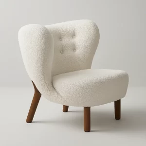 BAILEY WHITE LOUNGE CHAIR