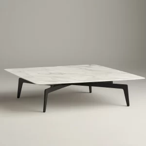 RANO WHITE STONE TOP COFFEE TABLE