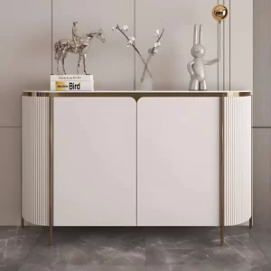 TALINA WHITE WOOD BUFFET CABINET - preorder 60 days