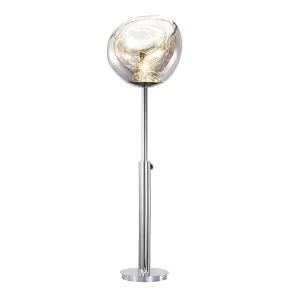 SPIRAL SILVER FLOOR LAMP - preorder 60 days