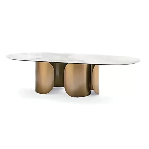 ESSENCE SINTERED STONE TOP DINING TABLE - preorder 60 days