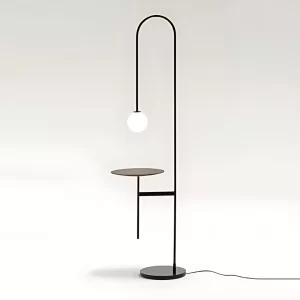 FLUTE BLACK METAL FLOOR LAMP - preorder 60 days