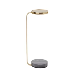 EDI METAL TOP & MARBLE BASE SIDE TABLE - preorder 60 days