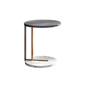 MARIZA MARBLE TOP ROUND SIDE TABLE - preorder 60 days