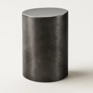 MIRLEY GRAPGITE STAINLESS STEEL SIDE TABLE