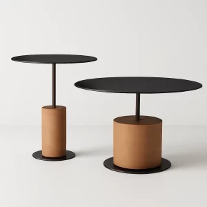 ELVIE CONCRETE BASE & METAL TOP SET