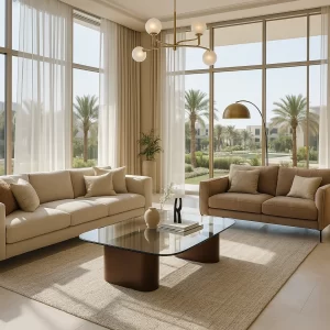 AVALON GLASS COFFEE TABLE