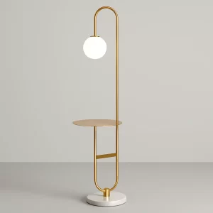 CLIO GOLDEN METAL FLOOR LAMP