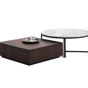 LINA 2 PIECE COFFEE TABLE WOOD & SINTERED STONE
