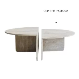 DUO ROUND TRAVERTINE COFFEE TABLE